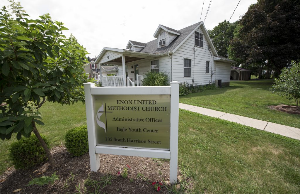 Enon UMC Contact Us: Outside photo of Enon UMC Administrative Office building